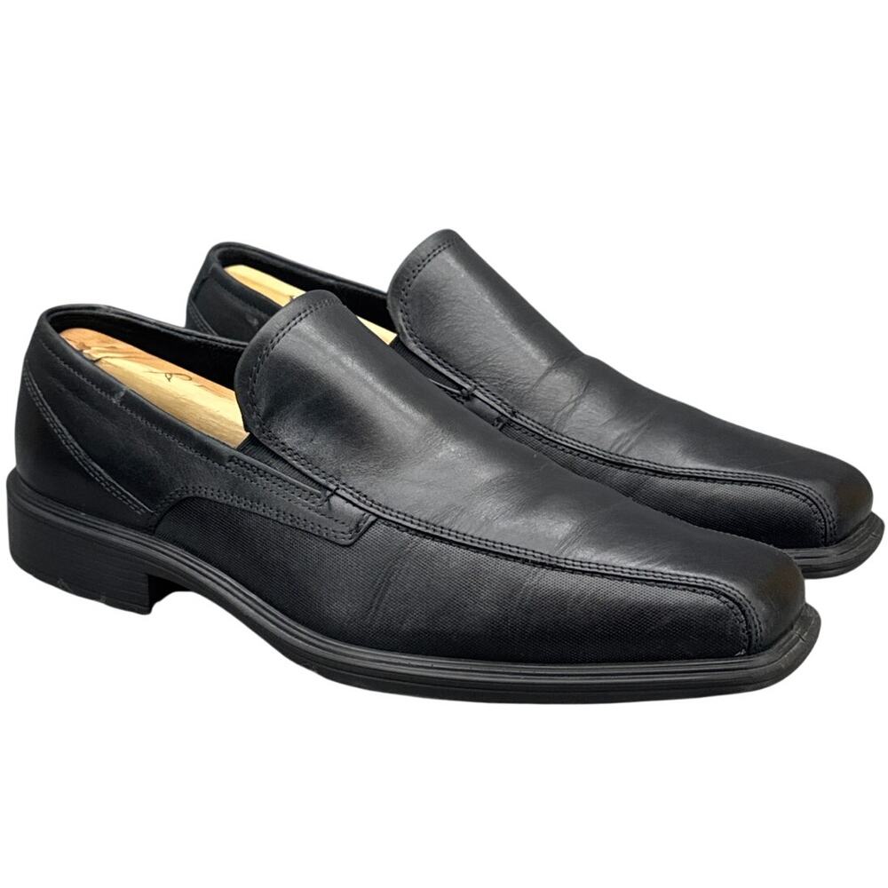 Ecco Johannesburg Black Leather Slip On Comfort Loafer Men 8 /42